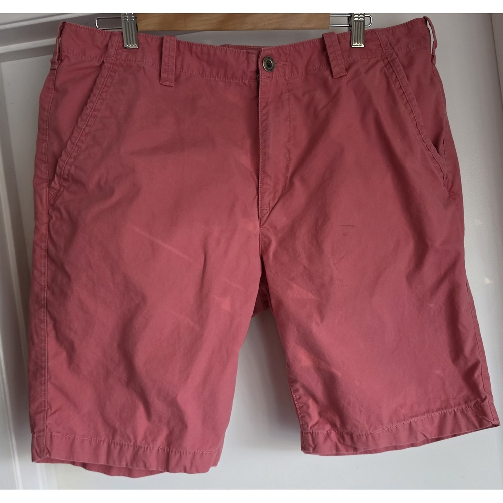 Express Men's Cargo Shorts Size 36 Red Cotton Casual Chino Bermuda